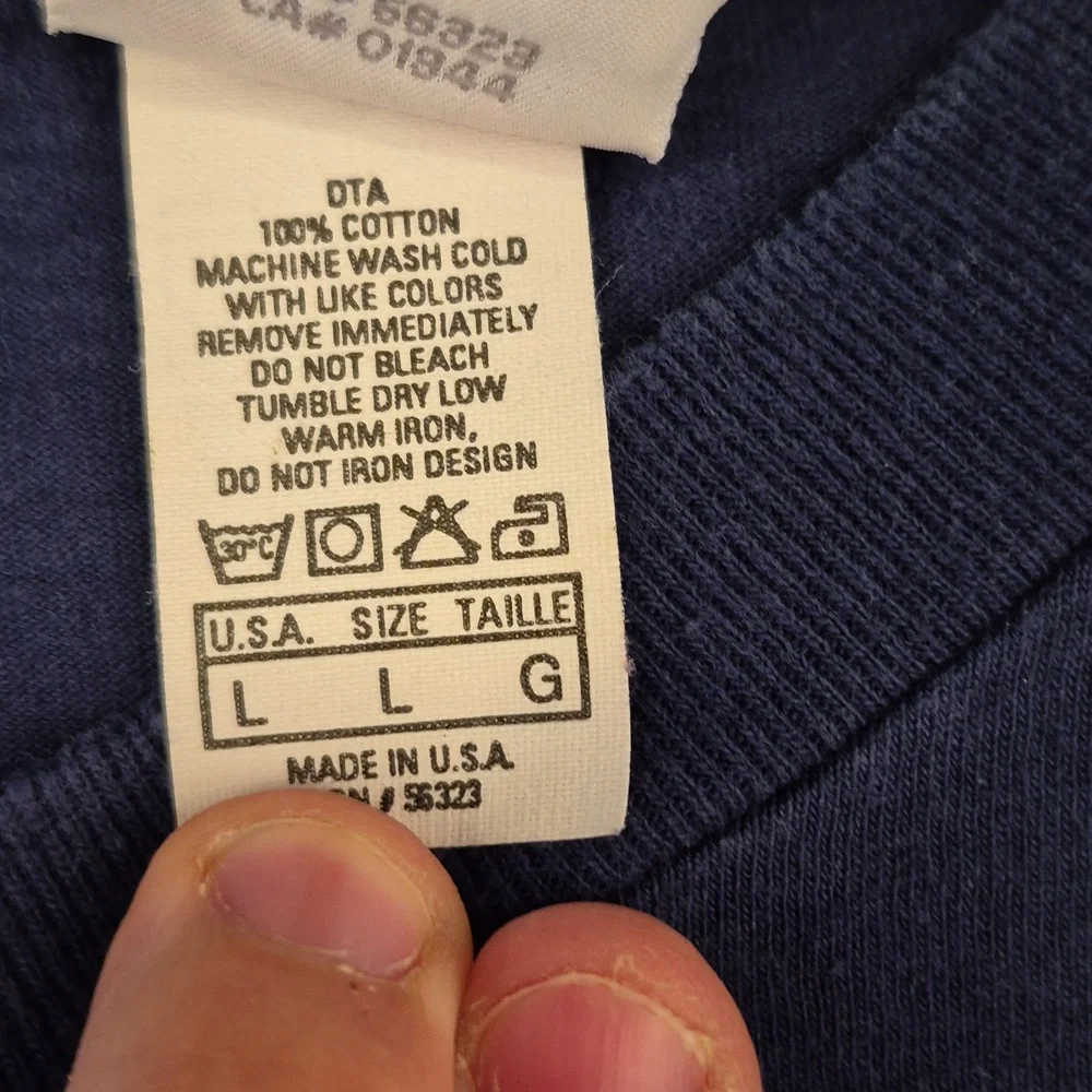 NIKE Mister Robinsons Neighborhood Navy Cotton NBA Mens Large T Shirt‎ 90s RARE